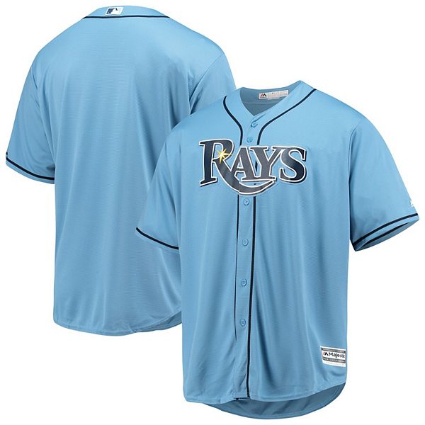 Men's Majestic Light Blue Tampa Bay Rays Alternate Official Cool