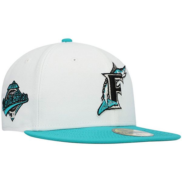 Shop New Era 59Fifty Florida Marlins Cloud Icon Fitted Hat 60243743 multi