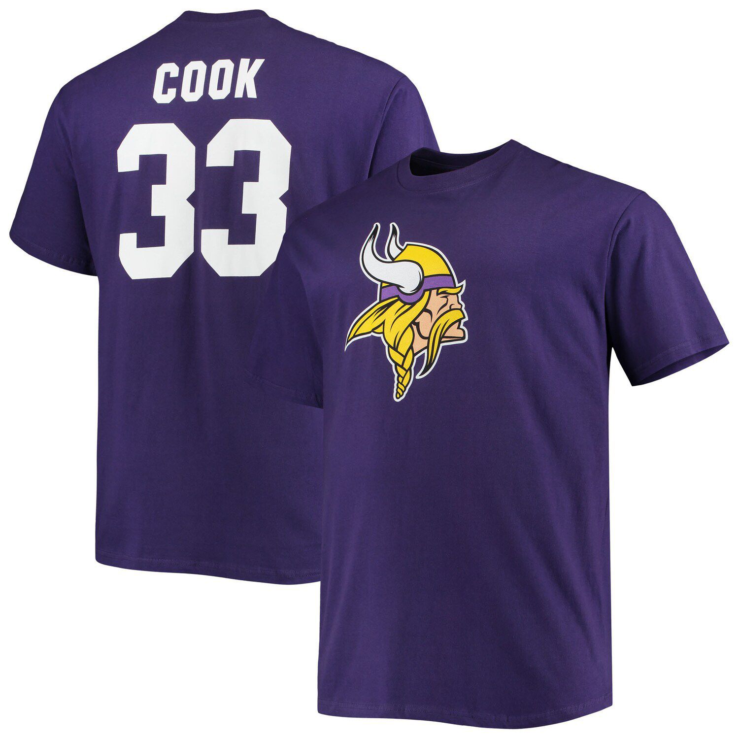 Outerstuff Girls Youth Justin Jefferson Pink Minnesota Vikings Player Name & Number T-Shirt