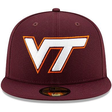 Men's New Era Maroon Virginia Tech Hokies Basic 59FIFTY Team Fitted Hat