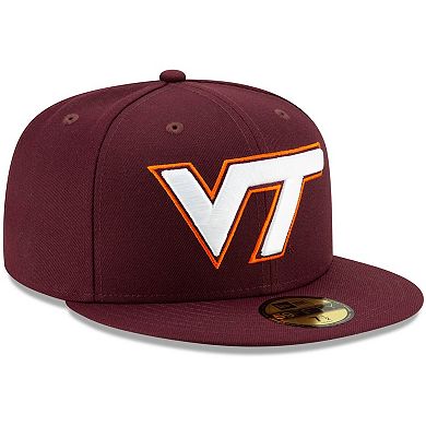 Men's New Era Maroon Virginia Tech Hokies Basic 59FIFTY Team Fitted Hat