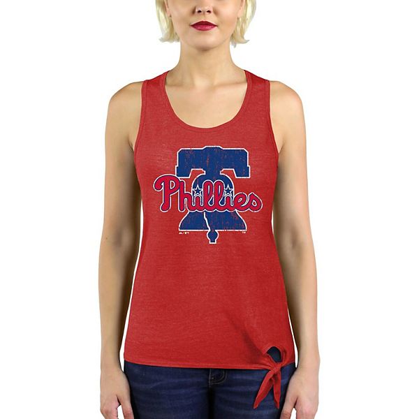 Texas Rangers Majestic Threads Women's Scoop Neck Racerback Side