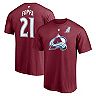 Men's Fanatics Branded Peter Forsberg Burgundy Colorado Avalanche Authentic Stack Retired Player Nickname & Number T-Shirt