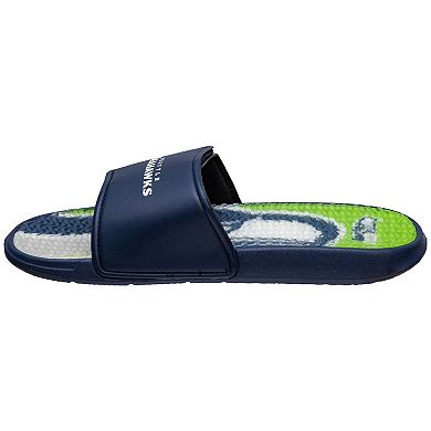Youth FOCO Seattle Seahawks Gel Slide Sandals