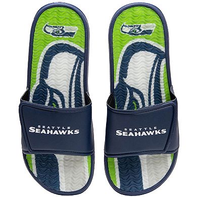 Youth FOCO Seattle Seahawks Gel Slide Sandals