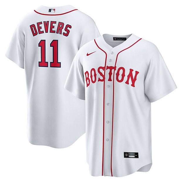 Men's Nike Rafael Devers White Boston Red Sox 2021 Patriots' Day Official  Replica Player Jersey