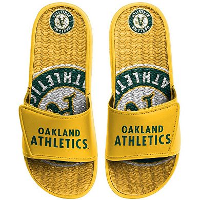 Men's FOCO Oakland Athletics Wordmark Gel Slide Sandals