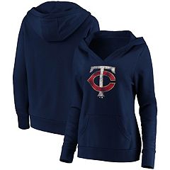 Men's Mitchell & Ness Red Minnesota Twins Fusion Fleece Pullover Hoodie Size: Small