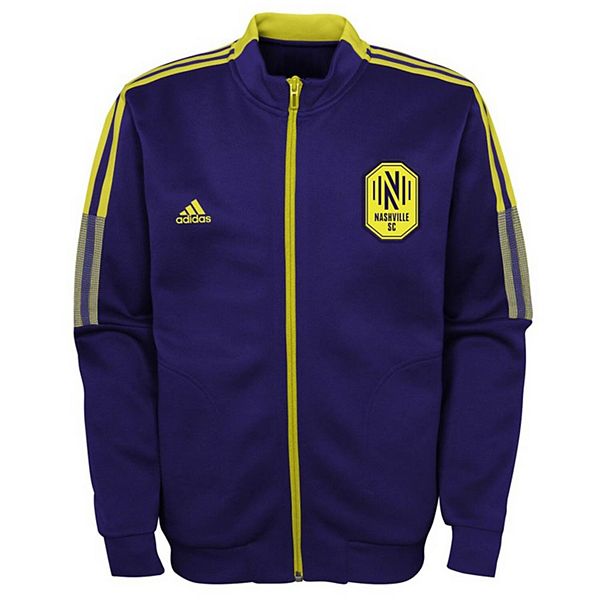 Youth Adidas Navy Nashville Sc Anthem Full Zip Team Jacket