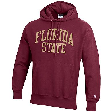 Men's Champion Garnet Florida State Seminoles Team Arch Reverse Weave Pullover Hoodie