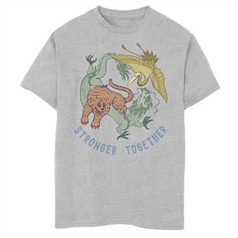 Boys 8-20 Stronger Together Inspirational Animal Tee
