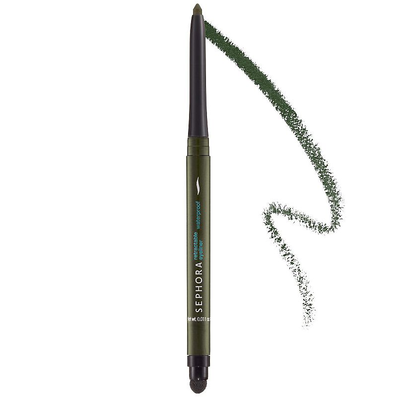 Retractable Waterproof Eyeliner, Size: 0.011 Oz, Green