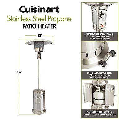 Cuisinart® Stainless Steel Propane Patio Heater