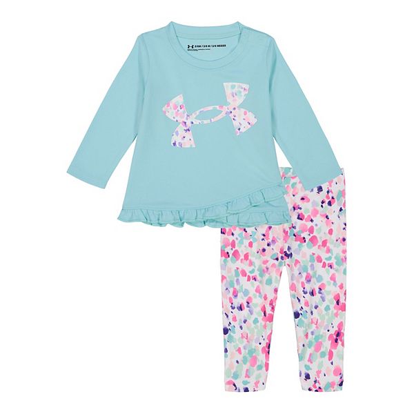 Baby Girl Under Armour Graphic Top & Leggings Set