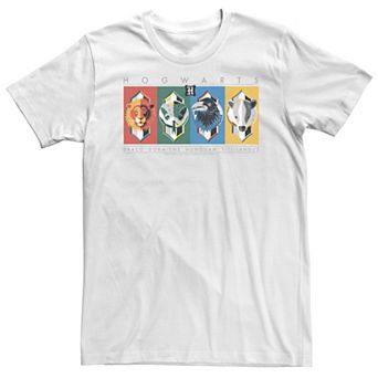 Big & Tall Harry Potter Hogwarts House Symbols Tee