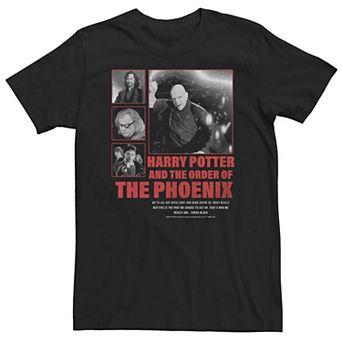 Big & Tall Harry Potter And The Order Of The Phoenix Panel Poster Tee
