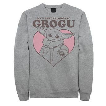 Men's Star Wars: The Mandalorian Valentine's Day Belong To Grogu Sweatshirt