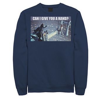 Men's Star Wars Darth Vader Luke Skywalker Can I Give You A Hand Sweatshirt