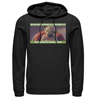 Men's Star Wars Yoda Was In Charge Of Planning Meme Hoodie