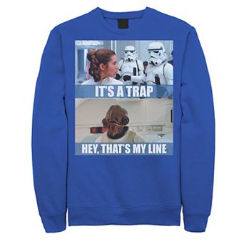 Men's Star Wars It's A Trap Hey That's My Line Sweatshirt