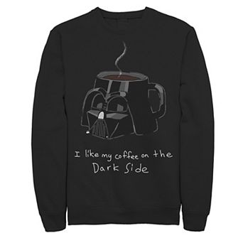 Men's Star Wars Darth Vader Mug I Like My Coffee On The Dark Side Sweatshirt