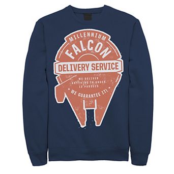 Men's Star Wars Millennium Falcon Delivery Service Logo Sweatshirt