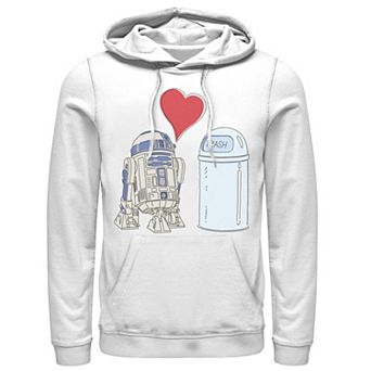 Men's Star Wars R2-D2 Loves Trash Can Hoodie