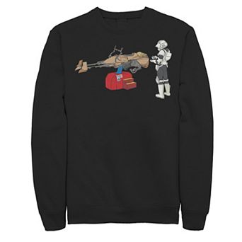 Men's Star Wars Stormtrooper Coin Operated Speeder Bike Sweatshirt
