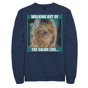 Men's Star Wars Chewbacca Walking Out Of The Salon Like Sweatshirt