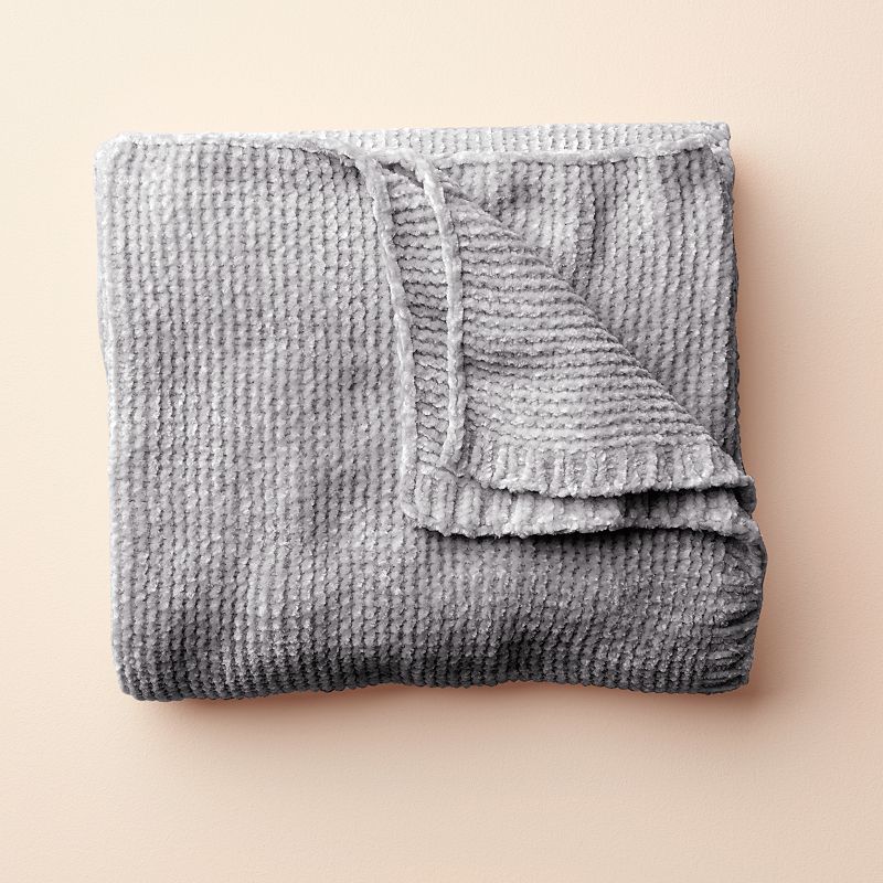 Little Co. by Lauren Conrad Throw Blanket, Med Grey