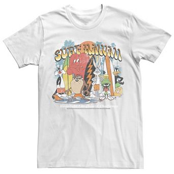 Men's Looney Tunes Group Shot Surf Hawaii Tee