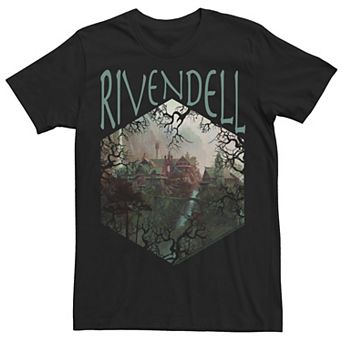Men's Lord Of The Rings Rivendell Picture Hexagon Tee