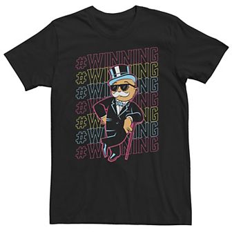 Big & Tall Monopoly Rich Uncle Pennybags Winning Tee