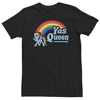 Big & Tall My Little Pony: Friendship Is Magic Rainbow Dash Yas Queen Tee