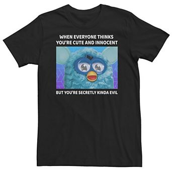 Big & Tall Furby Secretly Kinda Evil Meme Tee