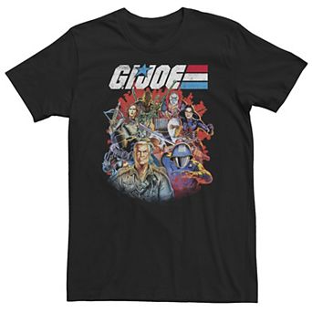 Big & Tall G.I. Joe Group Shot Fade Tee