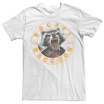 Men's Marvel Gaurdians of The Galaxy Rocket Raccoon Snarling Portrait Tee
