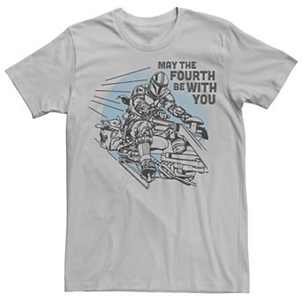 Men's Star Wars May The Fourth Be With You Mando Speeder Tee