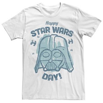 Men's Star Wars May The Fourth Be With You Darth Vader Sketch Tee