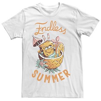 Men's SpongeBob SquarePants Endless Summer Pineapple Drink Tee