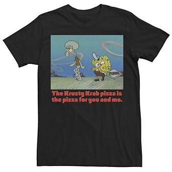 Men's SpongeBob SquarePants SpongeBob Squidward Pizza Tee