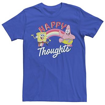 Men's SpongeBob SquarePants Patrick and SpongeBob Happy Thoughts Tee