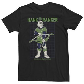 Big & Tall Dungeons & Dragons Hank The Ranger Grid Portrait Tee