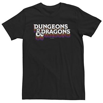Big & Tall Dungeons & Dragons Retro Logo Stack Tee