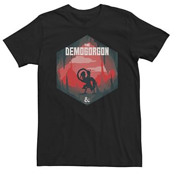 Big & Tall Dungeons & Dragons The Demogorgon Silhouette Tee