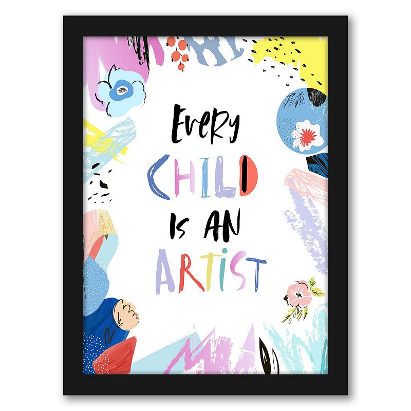 78241388 Americanflat Every Child Is An Artist Framed Wall  sku 78241388