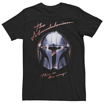 Men's Star Wars: The Mandalorian Chrome Helmet This Is The Way Tee