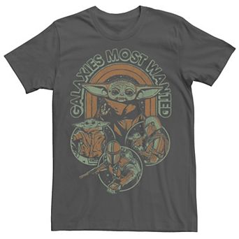 Men's Star Wars: The Mandalorian Grogu Galaxies Most Wanted Tee