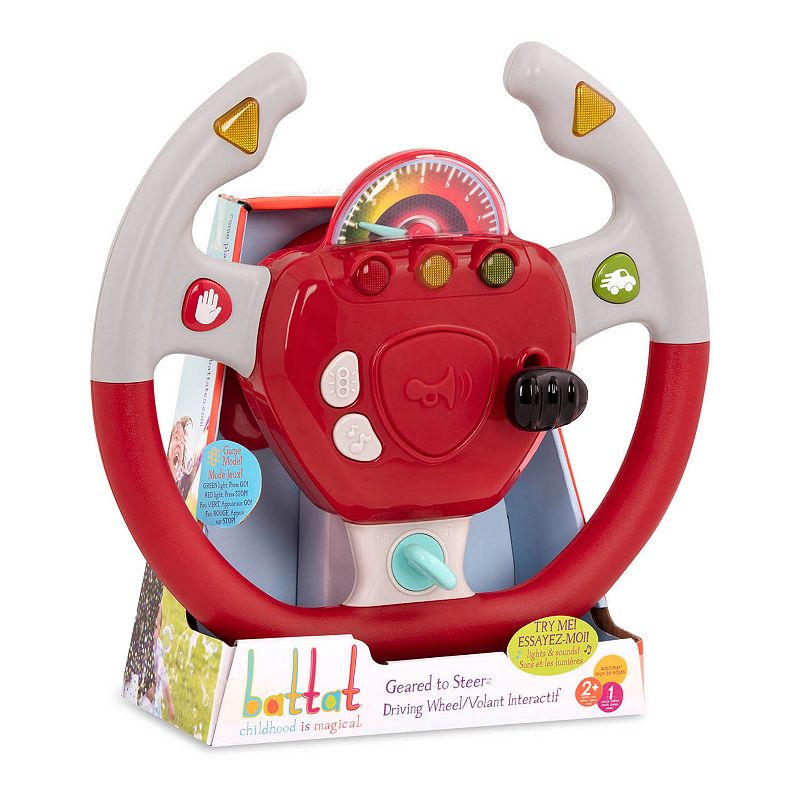 Battat Geared To Steer Driving Wheel Toy, Multicolor
