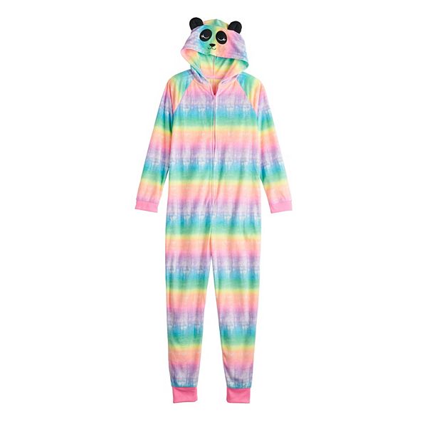 Girls 4-20 SO® Critter One-Piece Fleece Pajamas